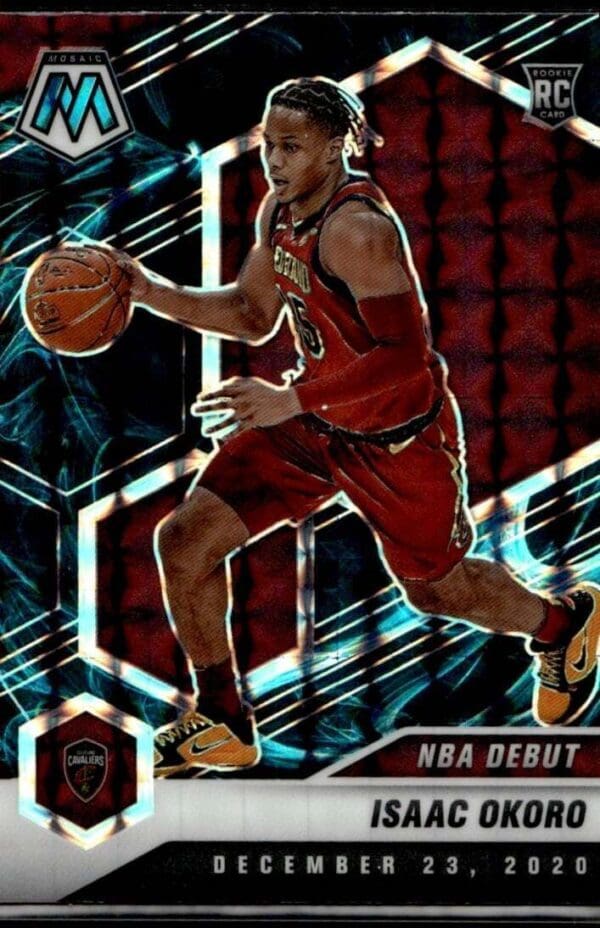 2020 Panini Mosaic Cleveland Cavaliers #271 Isaac Okoro RC Rookie Genesis Prizm