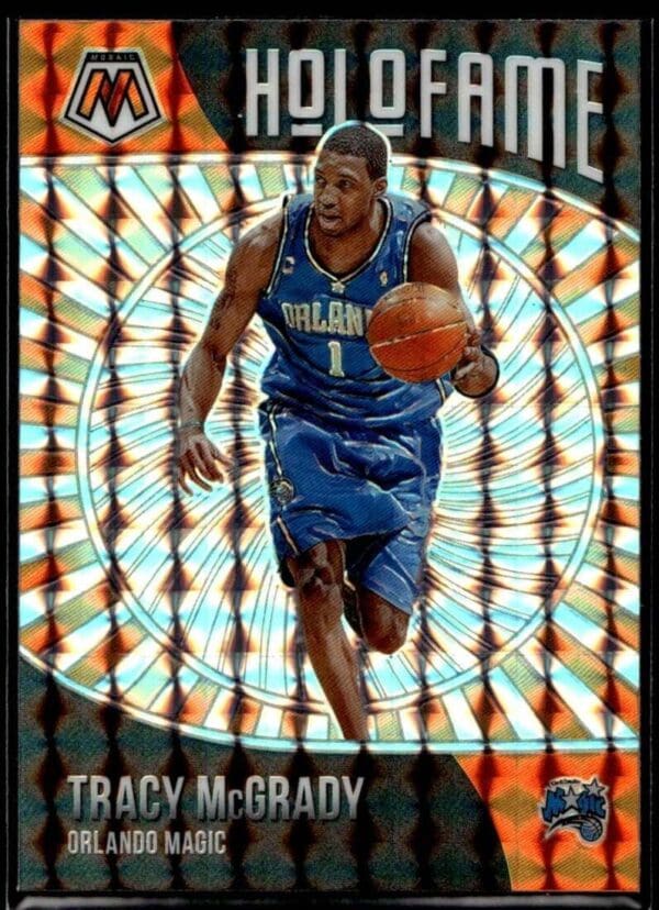 2020 Panini Mosaic HoloFame Orlando Magic #7 Tracy McGrady Silver Prizm