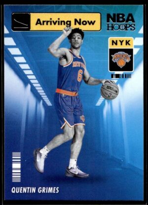 2021 NBA Hoops Arriving Now New York Knicks #13 Quentin Grimes RC Rookie