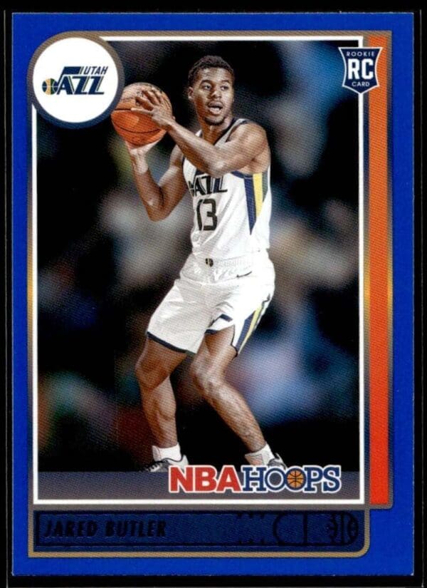 2021 Hoops Utah Jazz #216 Jared Butler RC Rookie Blue