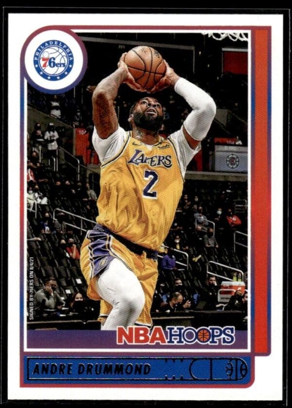 _10 2021 Hoops Los Angeles Lakers #186 Andre Drummond Red Back