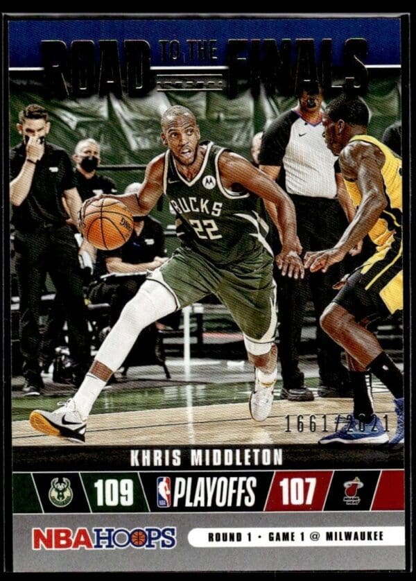 2021 Hoops Road to the Finals First Round Milwaukee Bucks #1 Khris Middleton 166