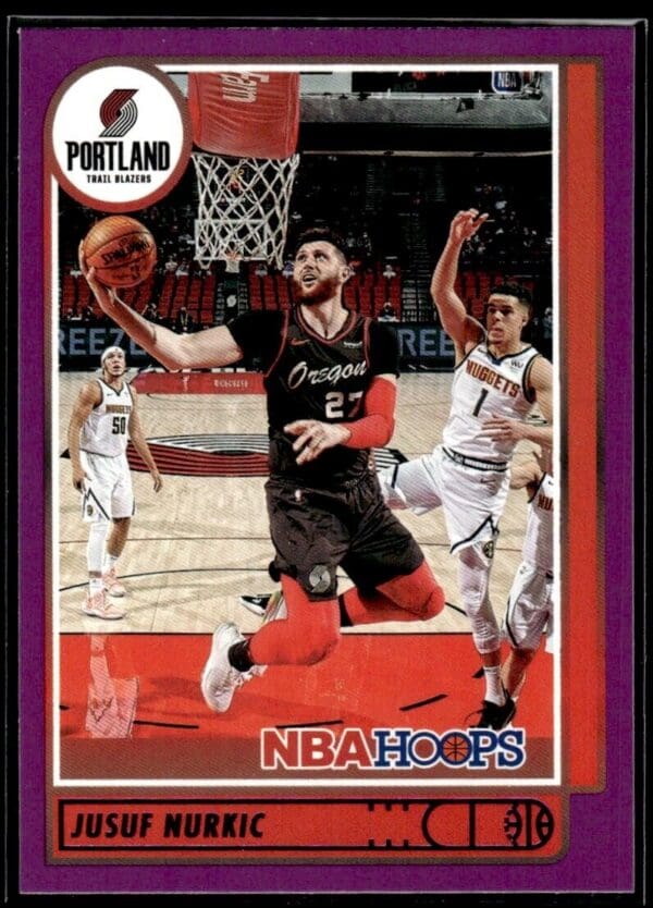 2021 Hoops Portland Trail Blazers #121 Jusuf Nurkic Purple