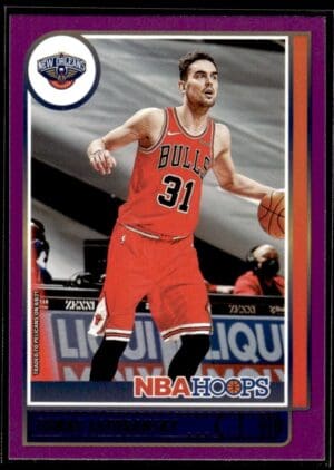 2021 Hoops New Orleans Pelicans #75 Tomas Satoransky Purple