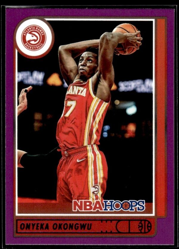 2021 Hoops Atlanta Hawks #198 Onyeka Okongwu Purple