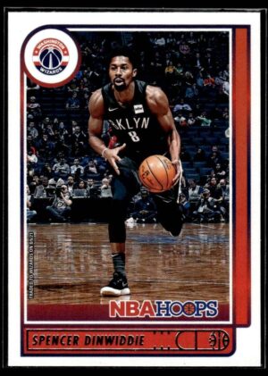 2021 Hoops Washington Wizards #200 Spencer Dinwiddie Red Back