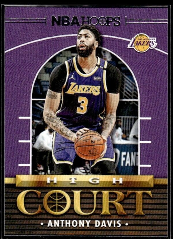 _10 2021 Hoops High Court Los Angeles Lakers #5 Anthony Davis