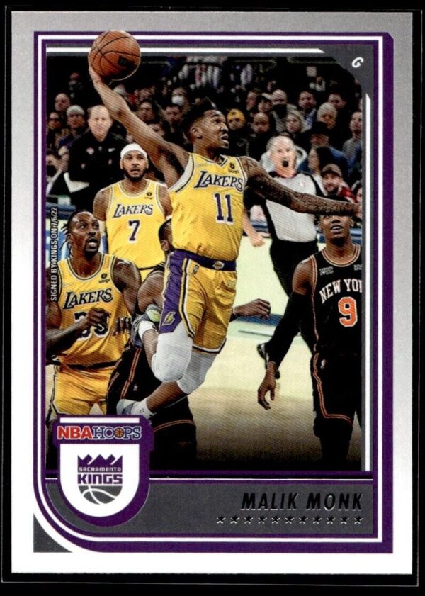 2022 NBA Hoops Sacramento Kings #162 Malik Monk