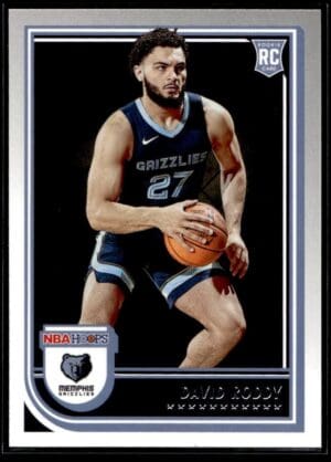 2022 NBA Hoops Memphis Grizzlies #253 David Roddy RC Rookie