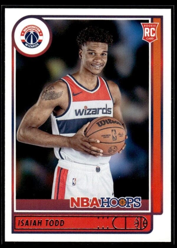 2021 NBA Hoops Washington Wizards #241 Isaiah Todd RC Rookie