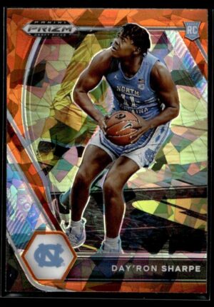 2021 Panini Prizm Draft Picks North Carolina Tar Heels #25 Day'Ron Sharpe RC Roo