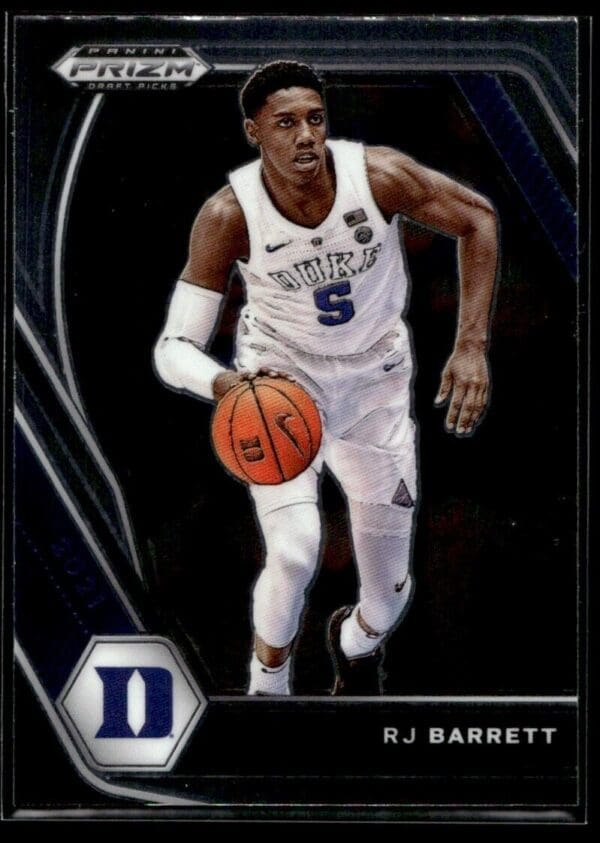 2021 Panini Prizm Draft Picks Duke Blue Devils #95 RJ Barrett