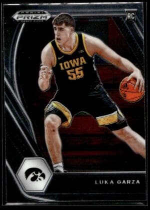 2021 Panini Prizm Draft Picks Iowa Hawkeyes #51 Luka Garza RC Rookie