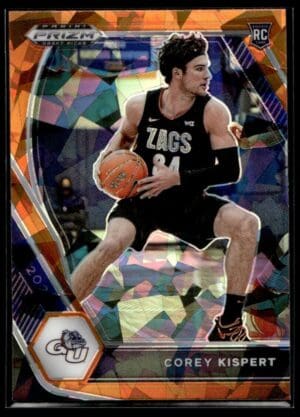 2021 Panini Prizm Draft Picks Gonzaga Bulldogs #8 Corey Kispert RC Rookie Orange