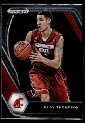 _10 2021 Panini Prizm Draft Picks Washington State Cougars #82 Klay Thompson
