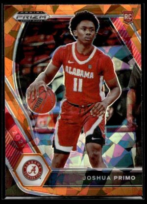 _10 2021 Panini Prizm Draft Picks Alabama Crimson Tide #50 Joshua Primo RC Rookie Or