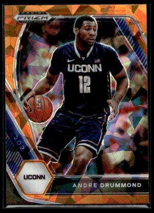2021 Panini Prizm Draft Picks Connecticut Huskies #92 Andre Drummond Orange Crac