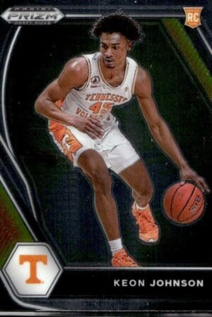 2022 Panini Prizm Draft Picks Tennessee Volunteers #7 Keon Johnson RC Rookie
