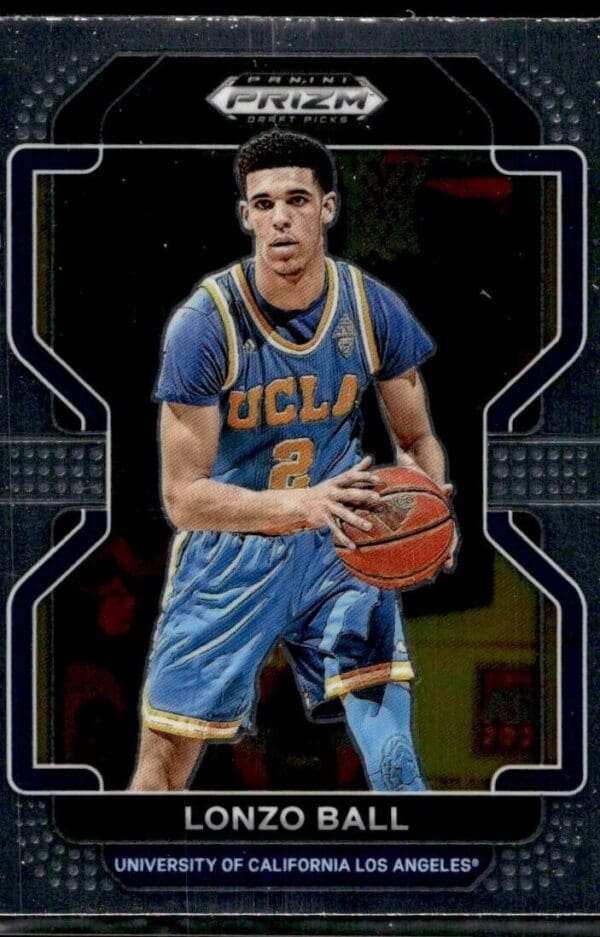 2022 Panini Prizm Draft Picks University of California Los Angeles #35 Lonzo Bal