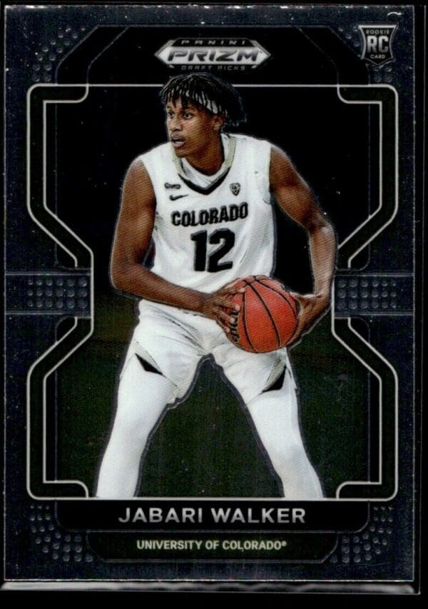 2022 Panini Prizm Draft Picks University of Colorado #96 Jabari Walker RC Rookie