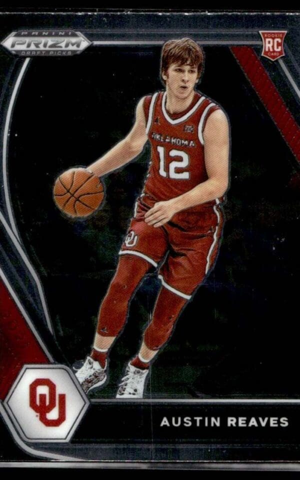 _10 2022 Panini Prizm Draft Picks Oklahoma Sooners #49 Austin Reaves RC Rookie