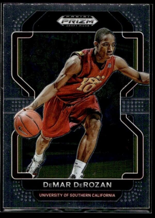 2022 Panini Prizm Draft Picks Univeristy of Southern California #12 DeMar DeRoza