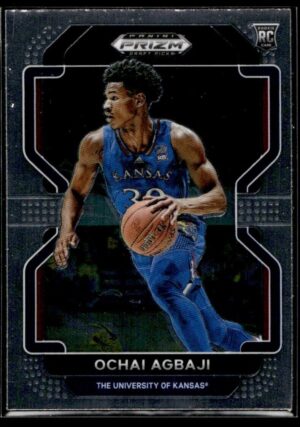2022 Panini Prizm Draft Picks University of Kansas #67 Ochai Agbaji RC Rookie