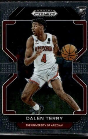 2022 Panini Prizm Draft Picks University of Arizona #92 Dalen Terry RC Rookie