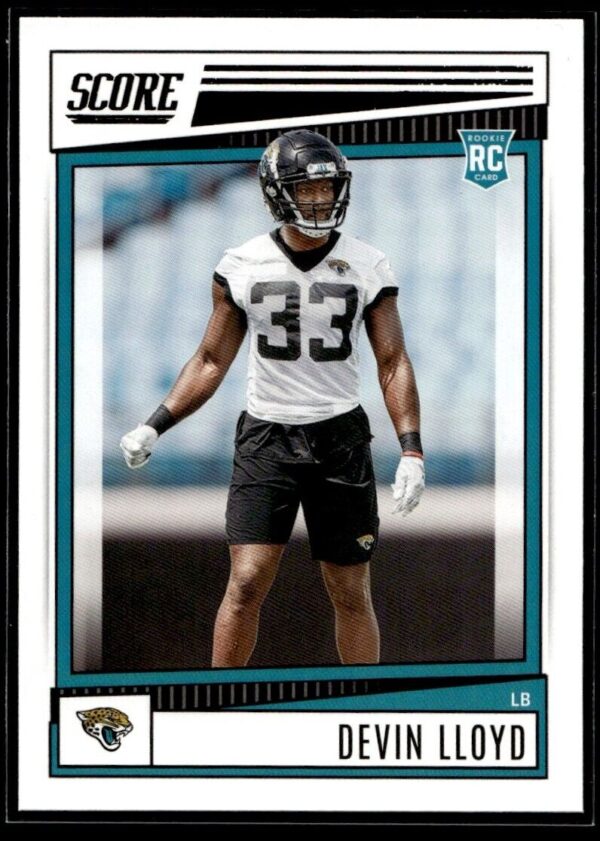 _10 2022 Score Jacksonville Jaguars #350 Devin Lloyd RC Rookie