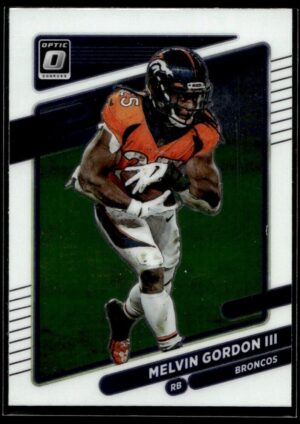 2021 Donruss Optic Denver Broncos #29 Melvin Gordon III