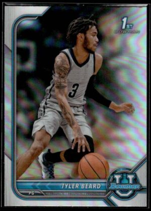 2022 Topps Bowman University  #19 Tyler Beard Silver Refractor