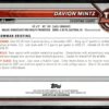 2022 Topps Bowman University  #45 Davion Mintz