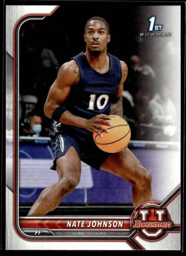 2022 Topps Bowman University  #59 Nate Johnson