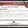 2022 Topps Bowman University  #59 Nate Johnson