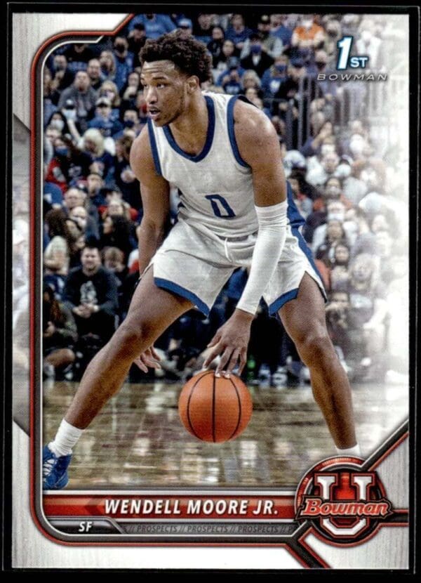 2022 Topps Bowman University  #82 Wendell Moore Jr.