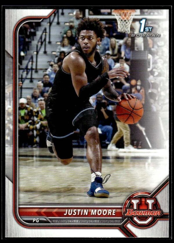 _10 2022 Topps Bowman University #56 Justin Moore