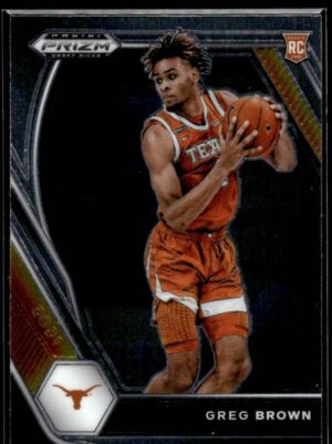 2021 Panini Prizm Draft Picks Texas Longhorns #27 Greg Brown III RC Rookie