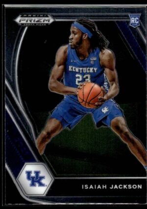 2021 Panini Prizm Draft Picks Kentucky Wildcats #16 Isaiah Jackson RC Rookie