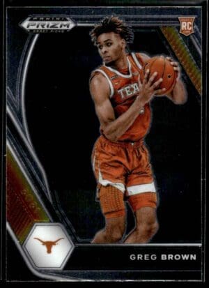 2021 Panini Prizm Draft Picks Texas Longhorns #27 Greg Brown III RC Rookie