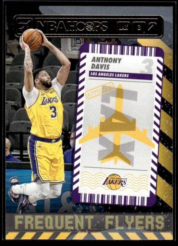 2021-22 Hoops Frequent Flyers Anthony Davis Los Angeles Lakers #10