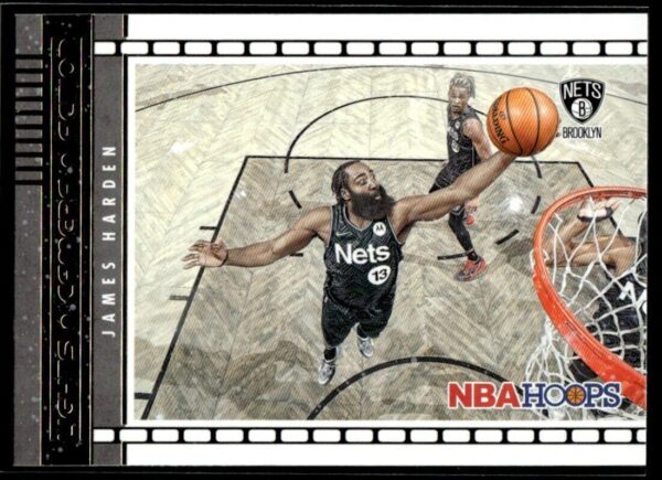 2021-22 Hoops Lights Camera Action James Harden Brooklyn Nets #19