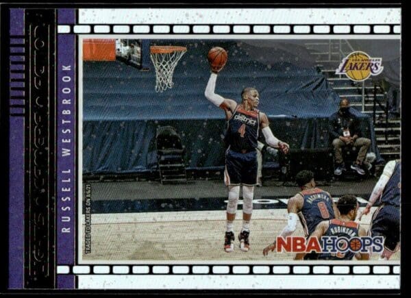 2021-22 Hoops Lights Camera Action Russell Westbrook Los Angeles Lakers #22