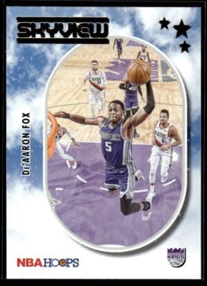 _10 2021-22 Hoops Skyview De'Aaron Fox Sacramento Kings #23