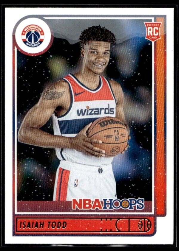 2021 NBA Hoops Winter Edition Washington Wizards #241 Isaiah Todd RC Rookie