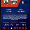 2021 Donruss Optic All Stars Boston Celtics/Los Angeles Clippers #4 Jayson Tatum