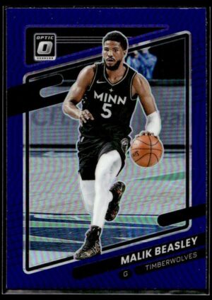2021 Donruss Optic Minnesota Timberwolves #70 Malik Beasley Purple