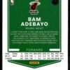 2021 Donruss Optic Miami Heat #148 Bam Adebayo