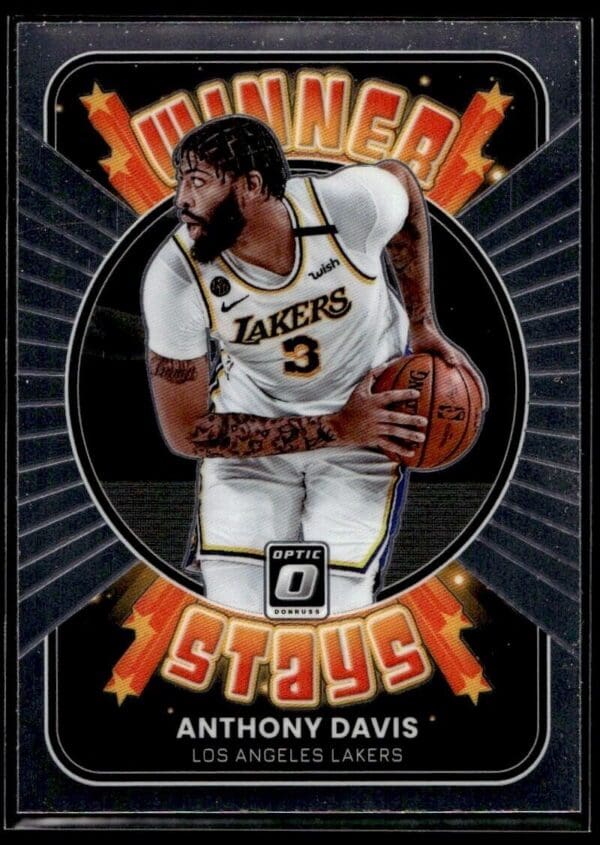 _10 2021 Donruss Optic Winner Stays Los Angeles Lakers #7 Anthony Davis