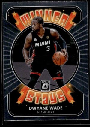_10 2021 Donruss Optic Winner Stays Miami Heat #10 Dwyane Wade