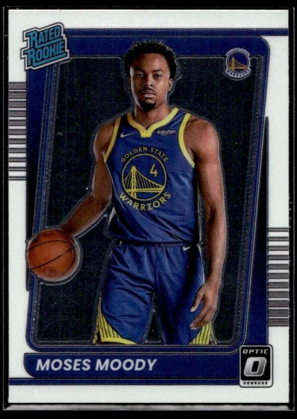 2021 Donruss Optic Golden State Warriors #184 Moses Moody RC Rookie